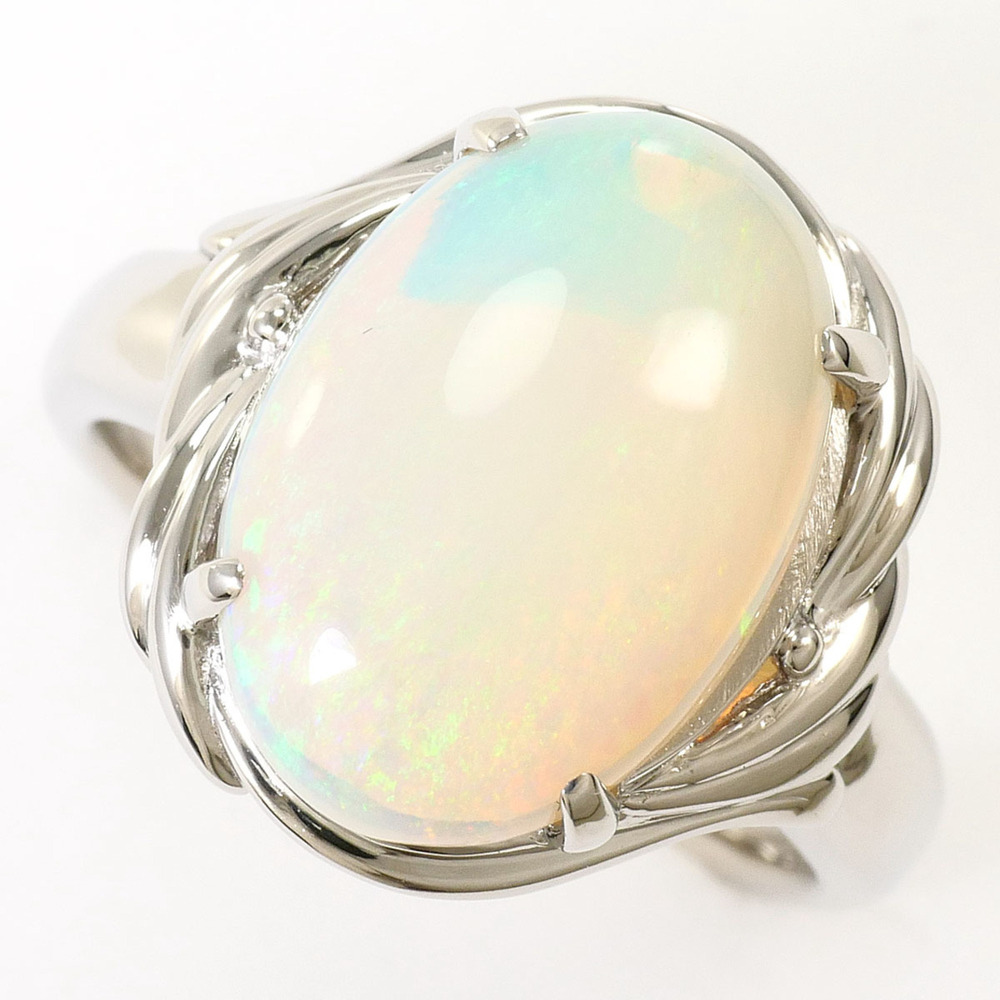 VINTAGE Silver Opal Ring